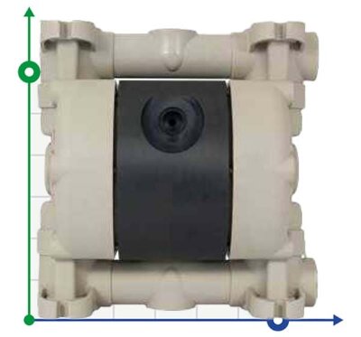 Pneumatic diaphragm pump MICROBOXER PP IMICRP-HTTPT--