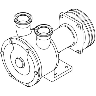 Вихревой насос для перекачки кислот LIVERANI SPECIAL 60 Inox 2 FM 24V, 350 л/мин, AISI 316, без двигателя