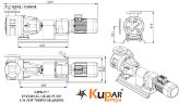 Шестеренчатий насос для шоколаду Kupar KIPK 2 1/2"-PF315, 3 кВт, 100 об/хв, з мотор-редуктором