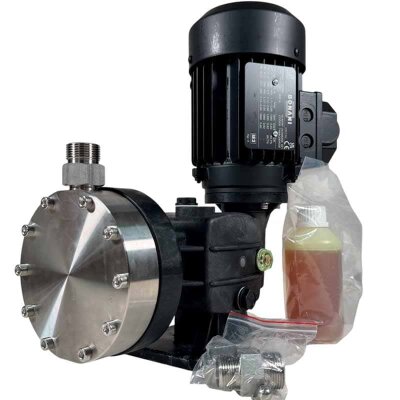 Flockungsmitteldosier-Motormembranpumpe AQUA MSB, AISI 316L, 170 l/h, 8 bar, 0,18 kW, 380V