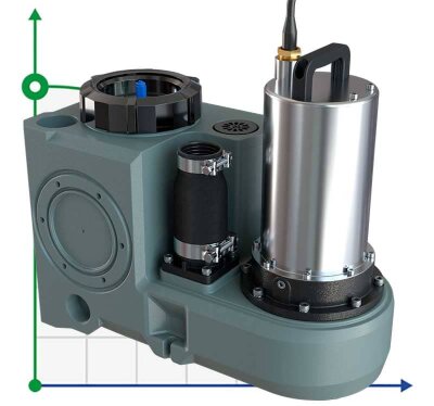 Elevador individual con mando a distancia AIZL-750W, 18/11,5, 0,75 kW, 220V, 2800 rpm