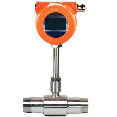 Caudalímetro másico de gas de acero inoxidable DN25/PN16 (oxígeno en estado gaseoso), 0,5-89 Nm3/h, 4-20mA+RS485, conexión roscada