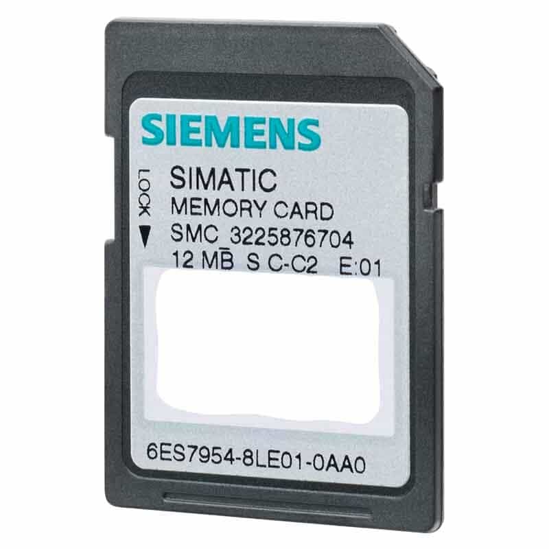 Carte mémoire S7-1x00 CPU/SINAMICS 6ES7954-8LE04-0AA0, 3, 3 V, mémoire Flash 12 MB