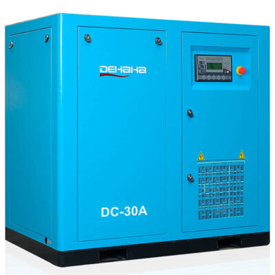 Kompresor śrubowy z napędem bezpośrednim serii DC o przepływie powietrza 1,0-66,1 m3/min, mocy 7,5-355 kW, ciśnieniu roboczym 0,7-1,3 MPa