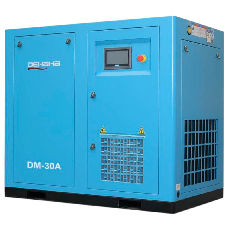 Compresor de aire de tornillo inteligente PM VSD serie DM con caudal de aire 1,0-43 m3/min, potencia 7,5-250 kW, presión de trabajo 0,7-1,3 MPa
