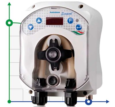 Peristaltic dosing pump AQUA PDP SIMPOOL AUTOMATIC 03-01 230V - SANTOPRENE WHITE