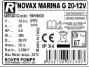Zahnradpumpe für viskose Flüssigkeiten NOVAX MARINA G 20 12V