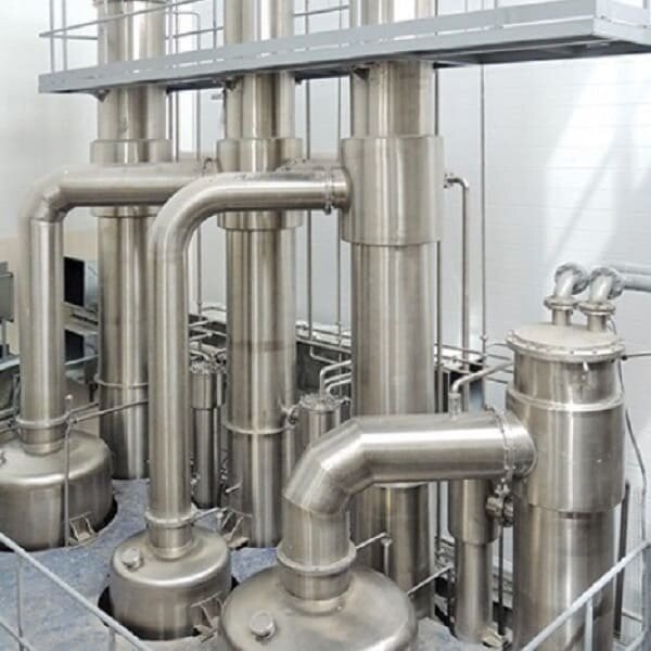 12,6T vakuum-Verdampfungsanlage Konzentration des Schlempe (4-Stufen) für eine Alkoholanlage mit einer Kapazität von 6000 gab Alkohol pro Tag