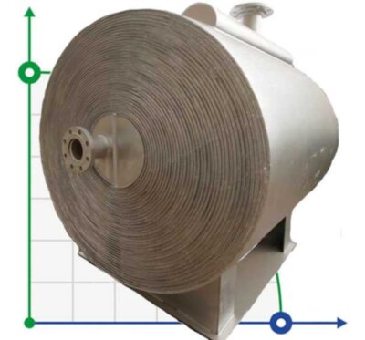 Geschweißter (nicht demontierter) Spiralwärmetauscher SHE-120S