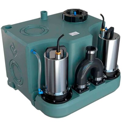 Ascenseur solo KNS pour chalets d'été et maisons privées avec deux pompes et un panneau de commande AIZL-750W Double, 18/11,5, 0,75 kW, 220 V, 2800 tr/min