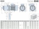 Горизонтальний багатоступеневий насос EHX 3/6, 1,1 кВт, 4,8 м3/год, 67,5м, 380V/T, AISI 304 (EBARA MATRIX)