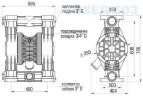 Die pneumatischen Membranpumpen BOXER 503 Metall Alu