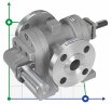 Шестеренчастий насос JKMS 50 1/2 дюйма, 1 m3/h, AISI 316 для паперової фарби