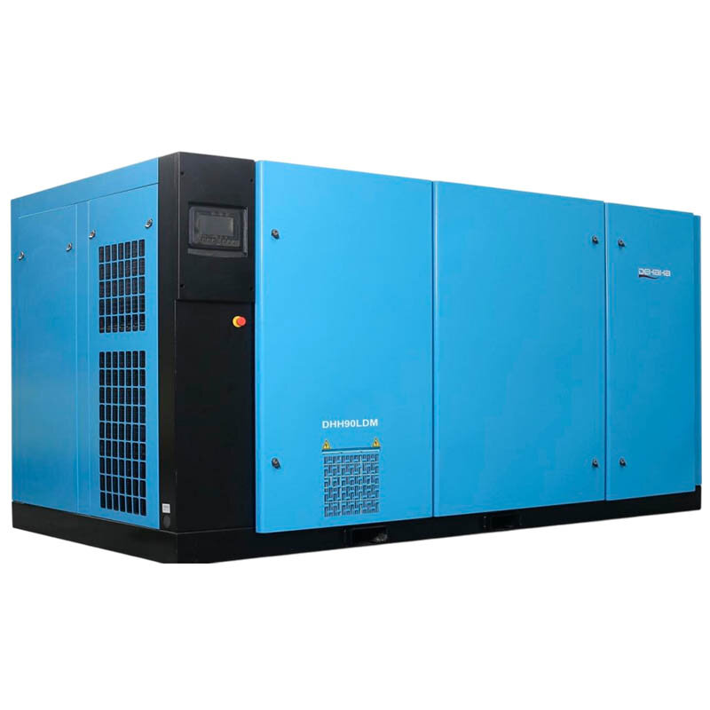Compresor de aire de tornillo PM VSD de baja presión de dos etapas serie LDM con caudal de aire de 5-70 m3/min, potencia de 22-280 kW, presión de 0,45-0,55 MPa