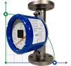 DN25 Débitmètre rotamètre  acier inoxydable KLZZ PN16 (eau), 160-1600 l/h, 4-20mA, Ex