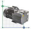 12 РВО-M vacuum pump with oil lubrication