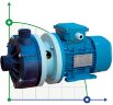 Горизонтальний відцентровий насос МВ 110, PVDF, EPDM, B