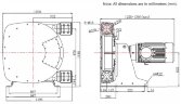 Industrial hose pump JXHIN-80-CI+Titanium-F-NBR-P, 24.5 m3/h, 11 kW, 16 bar, 380V