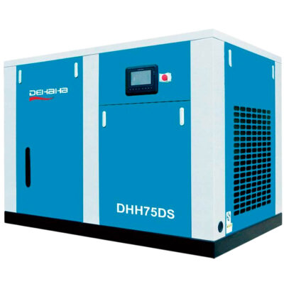 Dry oil-free screw air compressor LDS, LDSW series with air supply 10.85-57.17 m3/min, power 55-185 kW, pressure 0.25-0.35 MPa