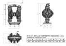 Pompe pneumatique à membrane DP 30 SC/E