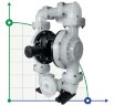 DP 15 PP/T - PB/T - pneumatische Membranpumpe