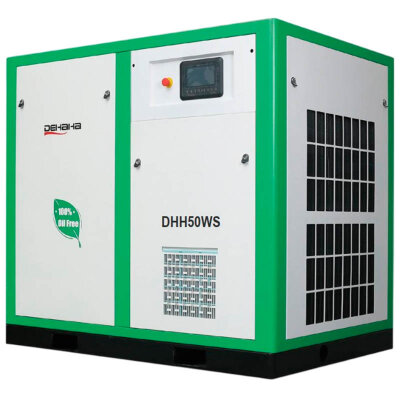 Oil-free water-cooled air compressor DEHAHA WS series with air flow 0.2-40.5 m3/min, power 5-250 kW, pressure 0.8-1.25 MPa