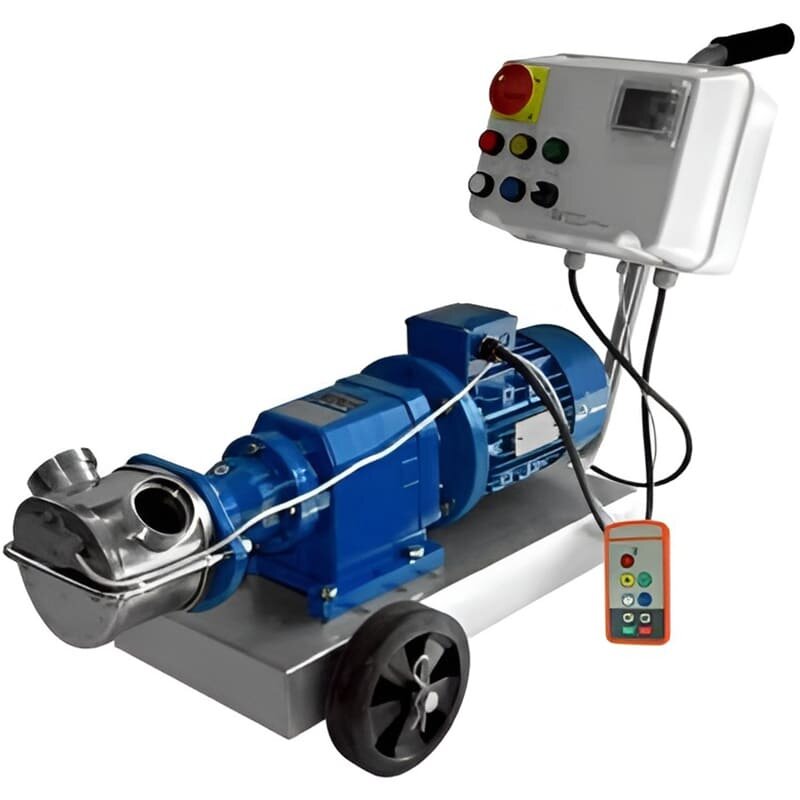 Импеллерный насос LIVERANI INV MINOR 40 NR TF 1,87 кВт, 50-900 об/мин, 380В с частотником, пультом дистанционного управления (15 м), на тележке