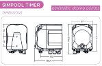 Перистальтичний дозуючий насос AQUA PDP SIMPOOL TIMER 03-01 - 230V - SANTOPRENE - WHITE