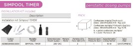 Перистальтичний дозуючий насос AQUA PDP SIMPOOL TIMER 03-01 - 230V - SANTOPRENE - WHITE