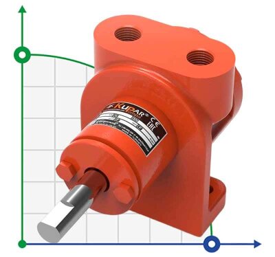 Pompa zębata do oleju Kupar KIP 3/8 cala, 0,025-0,35 m3/h