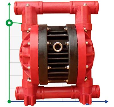 RUBY 025P-P-EPT-E - насос пневматичний мембранний