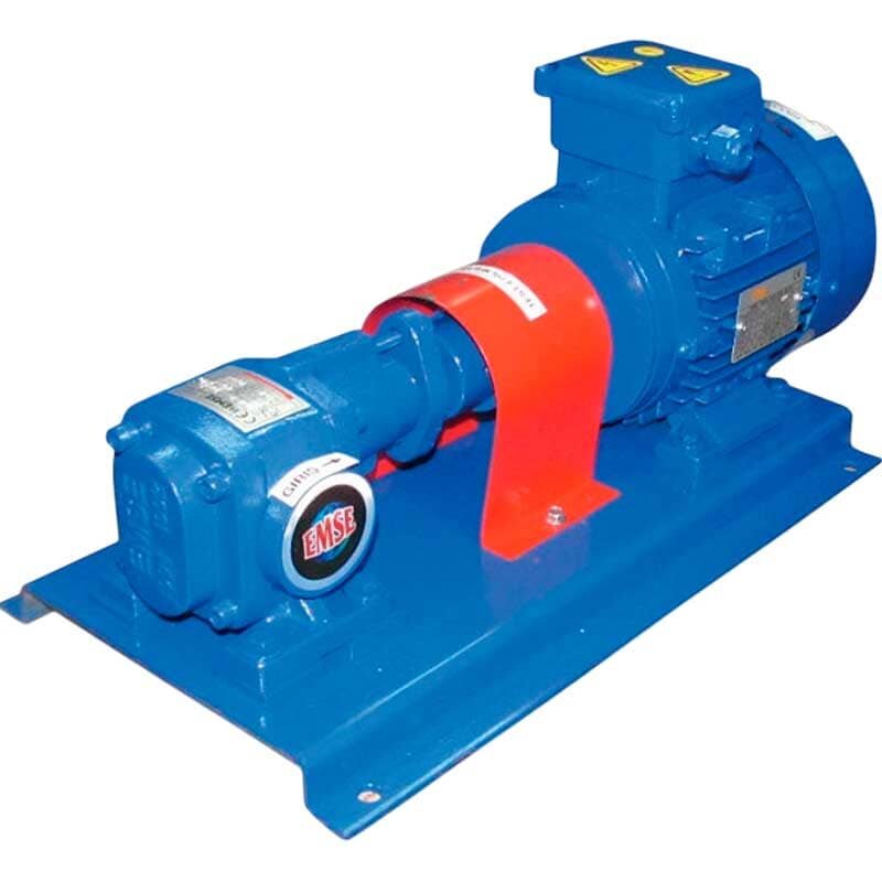Pompe à engrenages pour le pompage d'huile de vidange EMSE EDP 1006 AISI 304, 1 1/2", 6 m3/an, 5,5 kW, 1 500 tr/min