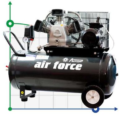 Sprężarka tłokowa Lider VKP LB-440-10-100