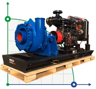 Sand gravel pump 10/8S-GH with 520kW diesel engine