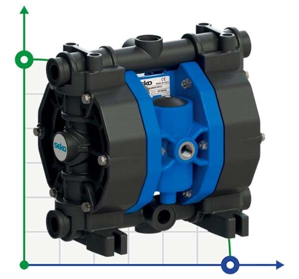 Bomba neumática de diafragma SEKO Duotek AF50 PVDF