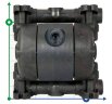 Druckluft-Membranpumpe MICROBOXER PVDF IMICRFCMTTFT--