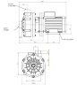 Горизонтальний відцентровий насос МВ 110, ПП, EPDM, B
