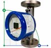 DN25 Débitmètre rotamètre  acier inoxydable KLZZ PN6 (liquid alcohol mixture C2H5OH 96%), 160-1600 l/h, 4-20mA, Ex