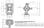 Pompe pneumatique à membrane DP 10 PVDF/V