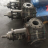 Bitumen gear pump EMSE EDP-I 2 1/2 in., 25 m3/h, 3 bar, 4 kW, 500 rpm, 380 V, 50 Hz with internal gearing with heating jacket, reduction motor