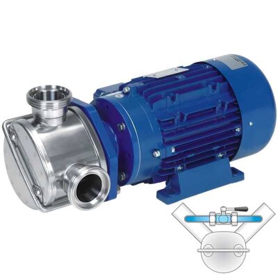 Impeller pump for pumping yogurts, milk LIVERANI EP MAJOR 60 +BY-PASS NR TF/I 1.5 kW, 700 rpm, 380V with reversing switch