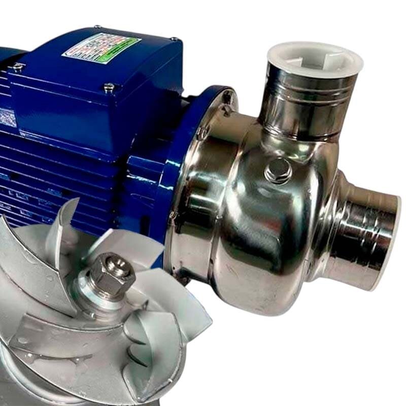 Bierwürze-Zentrifugalpumpe BK100, 0,75kW, AISI304, 380V/50Hz, 2900 mit offenem Laufrad