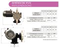 Pompe doseuse à membrane pour mélangeurs AQUA MVB, AISI 316L 170 l/h, 6 bar, 0,37 kW, 380V