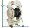 Pompe pneumatique à membrane DP 15 PVDF/V
