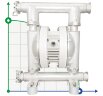 Bomba neumática de diafragma RUBY FDA 040S-W-TST-T
