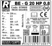 BE-G 20 PS 0.8 Zahnradpumpe für Pflanzenöl