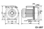 CD-18ST, AISI 304 Pumpe rostfrei für Lebensmittel