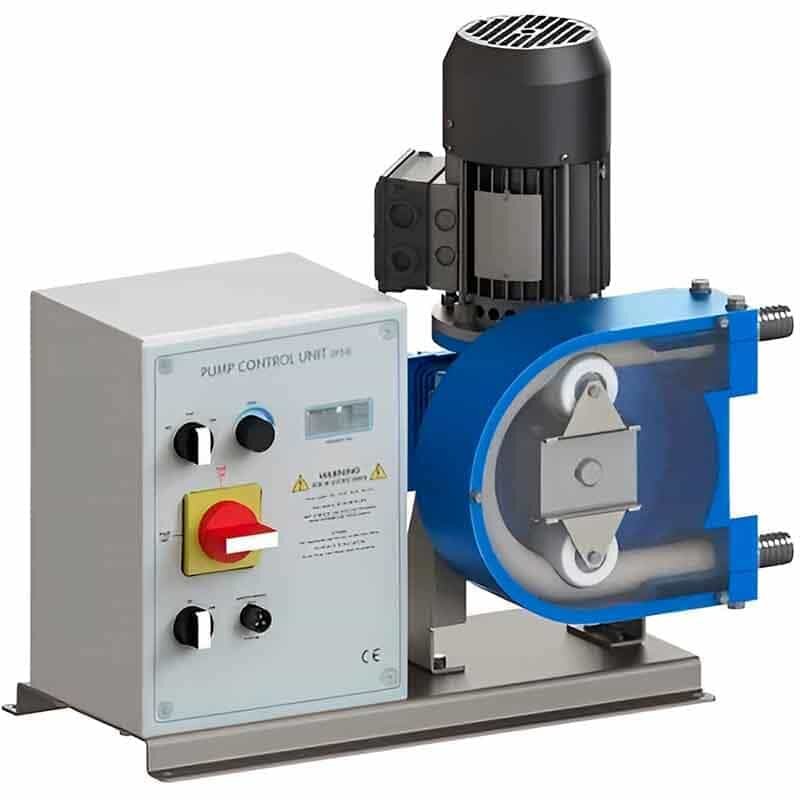 Bomba peristáltica ACME Pompe AS 25 IX 58-1785 l/h, 0,75 kW, 3-93 rpm, con ajuste de rendimiento mediante convertidor de frecuencia