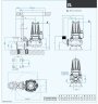 Bomba sumergible Dreno VT 100/4/240 C.370 con impulsor vortex