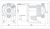 Bomba dosificadora electromagnética PDE HC200+ PH-RX M70 240V PVDF-CE-VT, 1,8-14 l/h, 20-1 bar